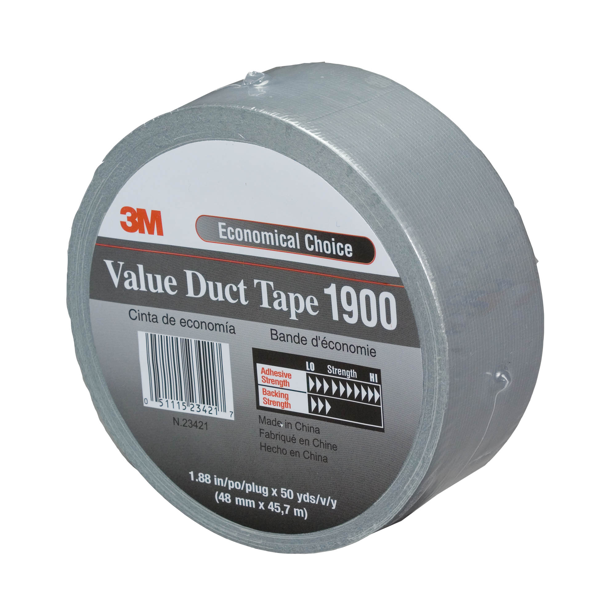 Cinta americana 1900, plata 50mmx50m
