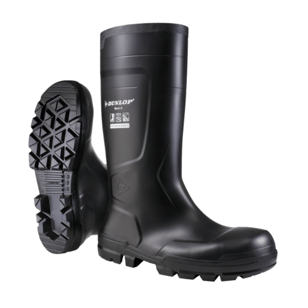Bota de agua Dunlop Work-It Full Safety negra S5 SR 