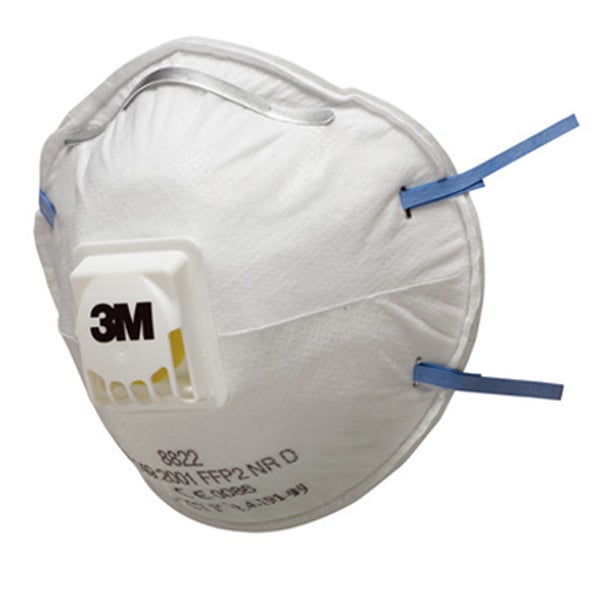 Mascarilla FFP2 c/válvula. Caja 10 Ud