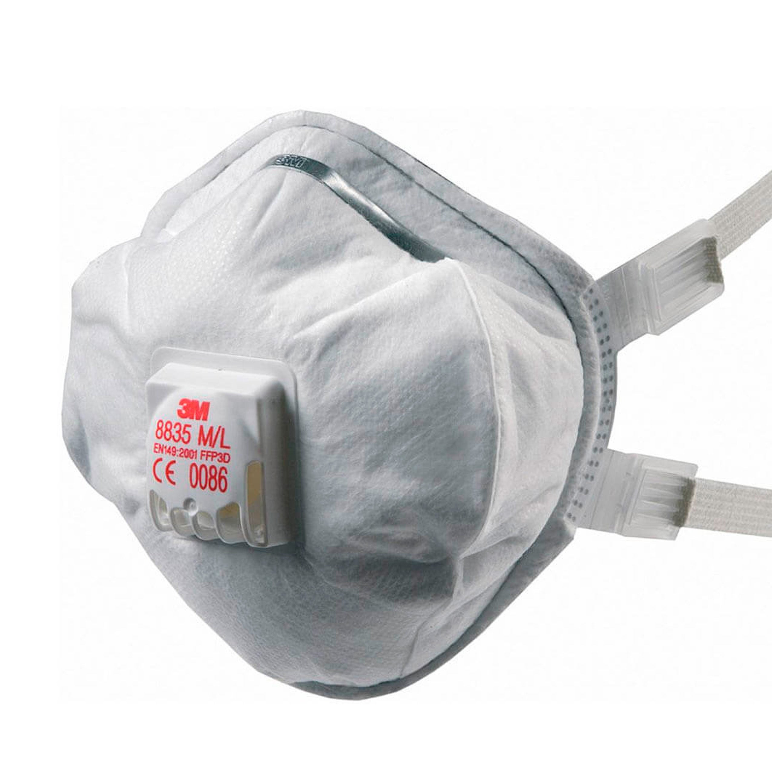 Mascarilla FFP3D c/v (S/M). caja de 5 Ud