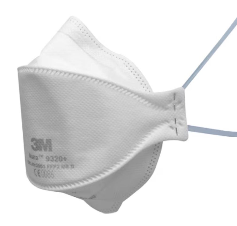 Mascarilla 9320+ FFP2 plegada s/v. Caja 20 Ud
