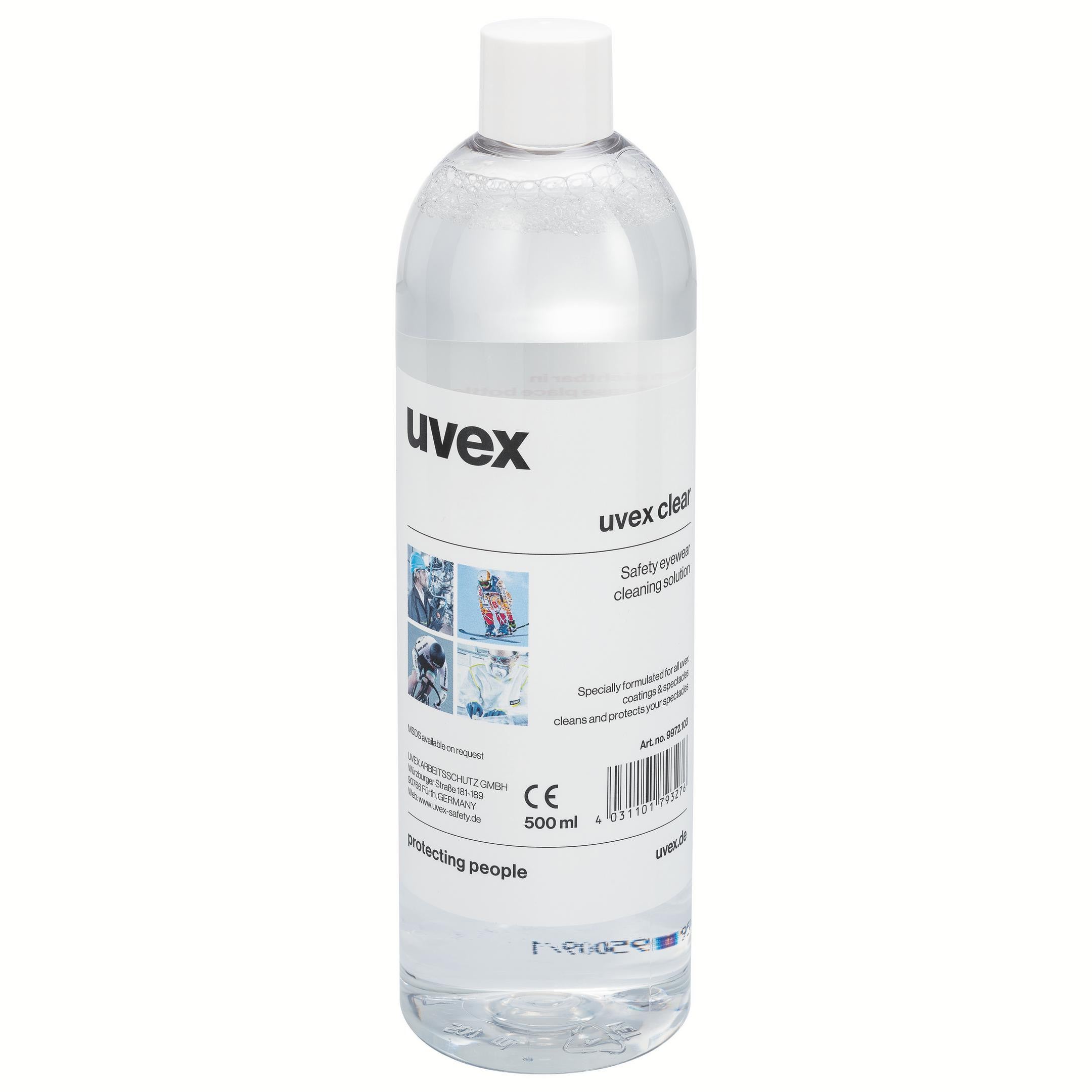 Líquido de limpieza 500 ml para la estación de limpieza UVex 9970005