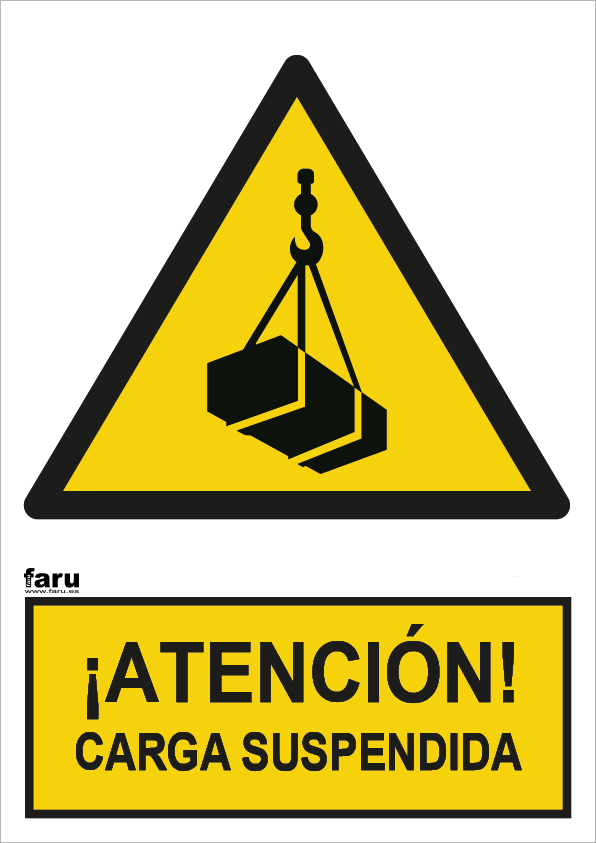 Atención carga suspendida (A3)