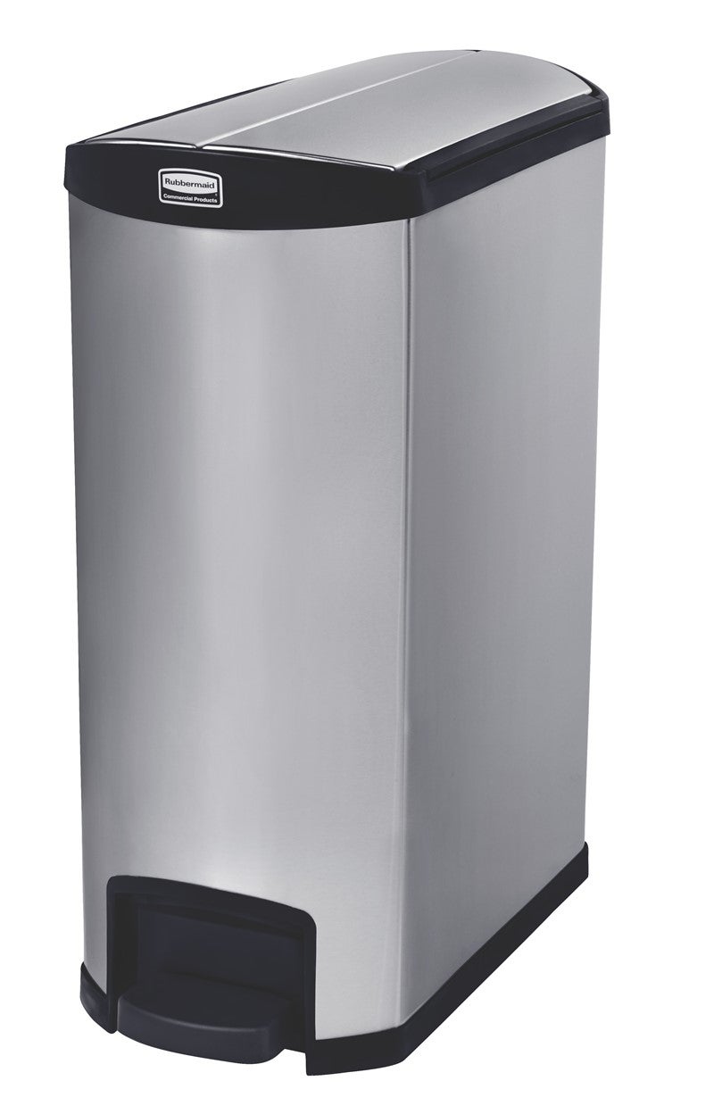 Contenedor inoxidable con pedal lateral 90 litros