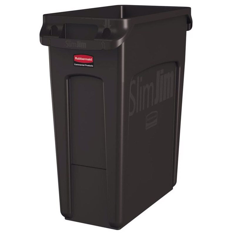 Contenedor Slim Jim 87 litros c/ventilación Marrón