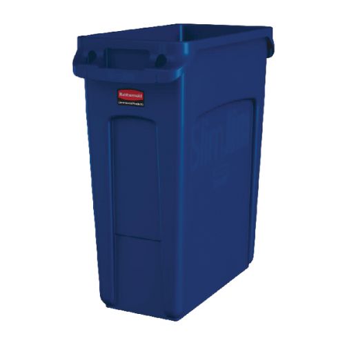 Contenedor Slim Jim 87 litros c/ventilación Azul
