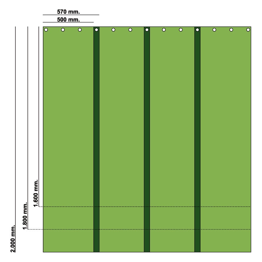  Lama 570 x 1800 mm (COLORES)
