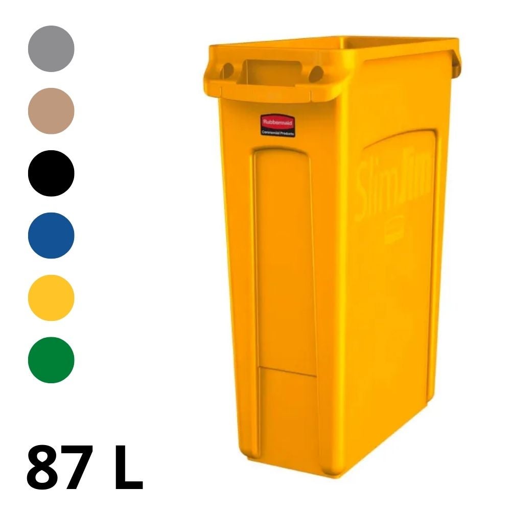 Contenedor Slim Jim 87 litros c/ventilación (Colores)