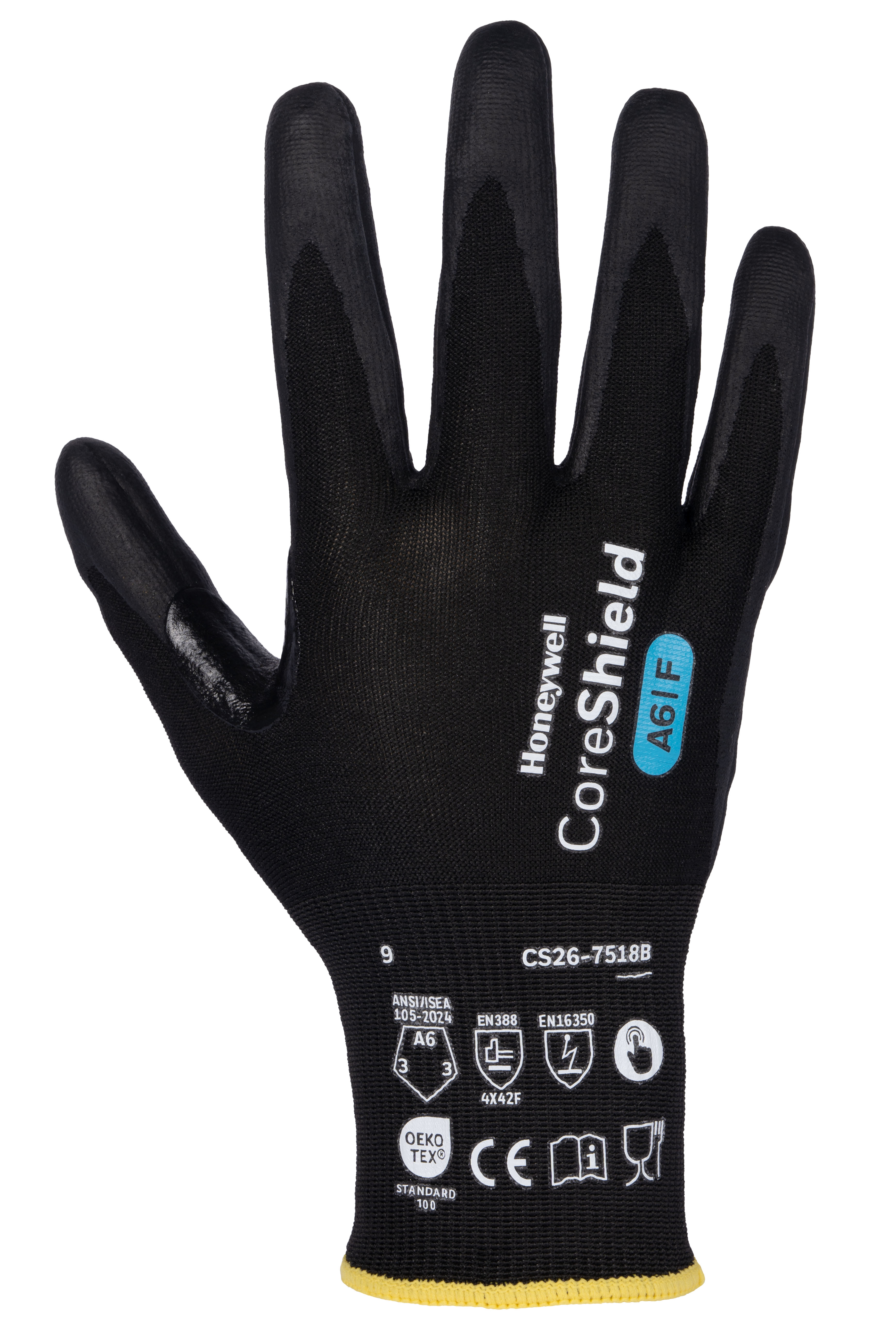 Guante Coreshield Black 18g corte A6/F (10 pares)