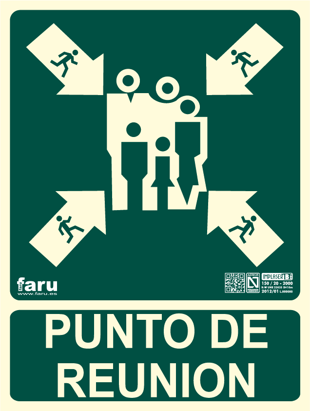 Señal punto de reunión (A4)