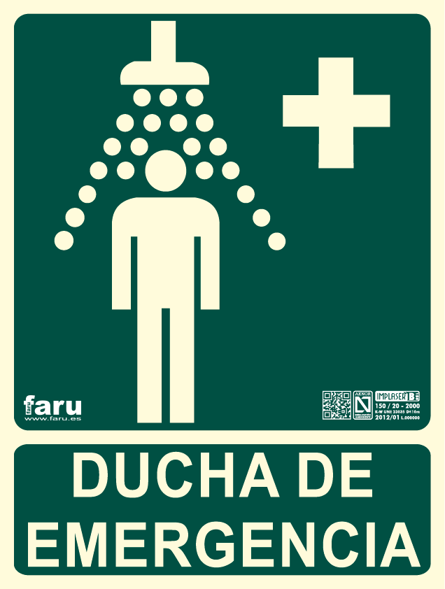 Señal ducha de emergencia (A4)