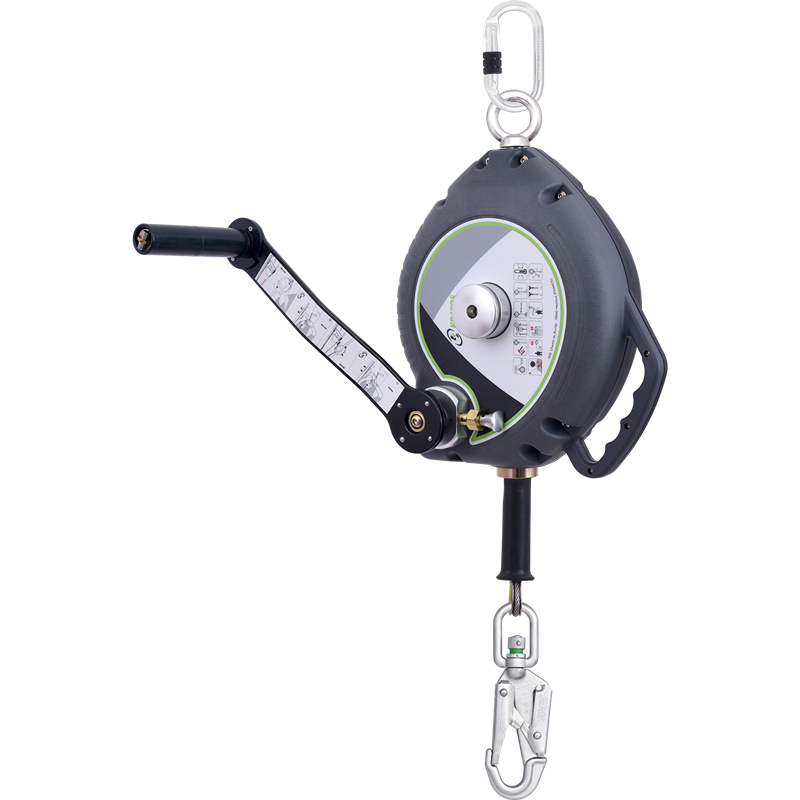Anticaídas con rescatador cable inox 20 metros FA 20 401 20S