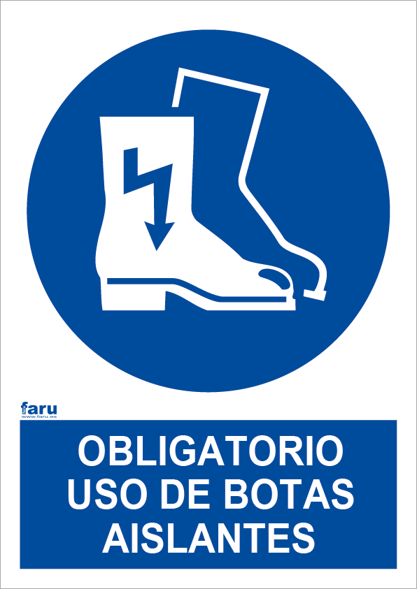 Uso obligatorio de botas aislantes (A3)