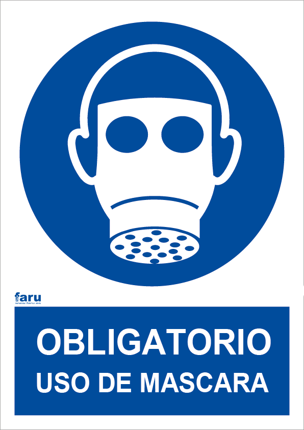 Uso obligatorio de máscara (A3)