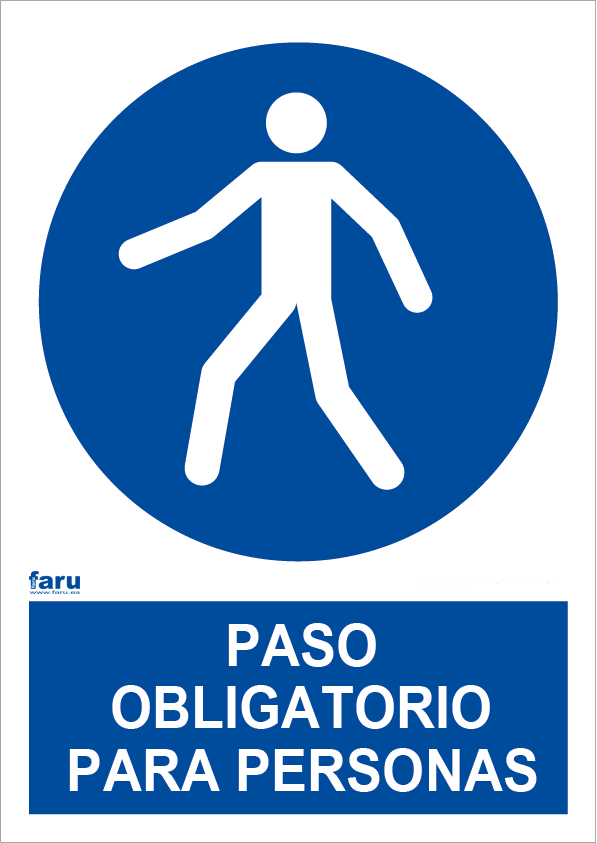 Paso obligatorio para personas (A3)