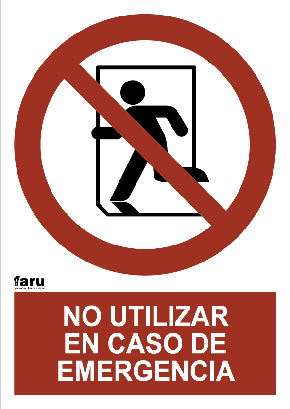 No utilizar en caso de emergencia (A3)