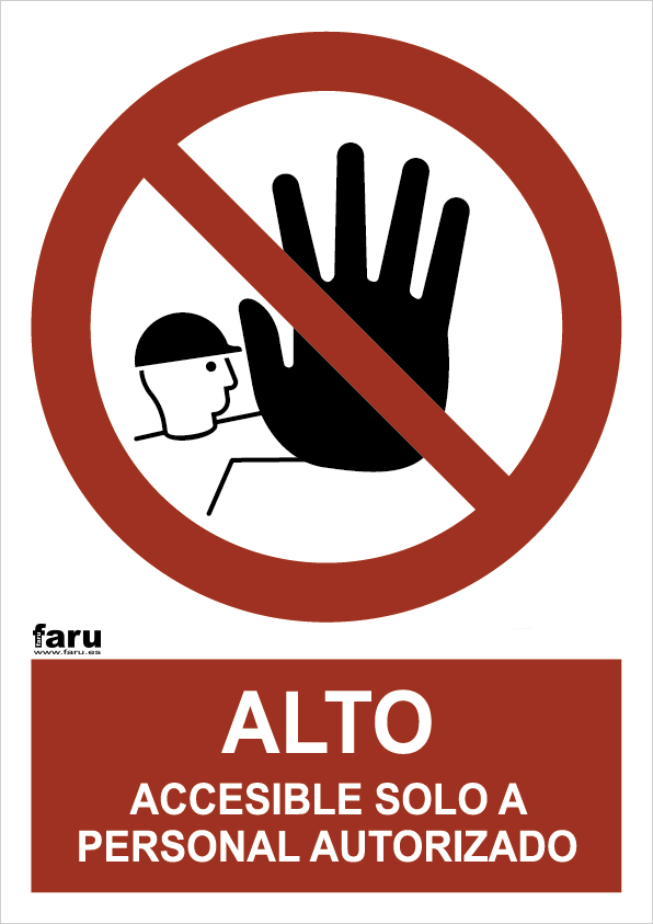 Acceso solo a personal autorizado (A3)