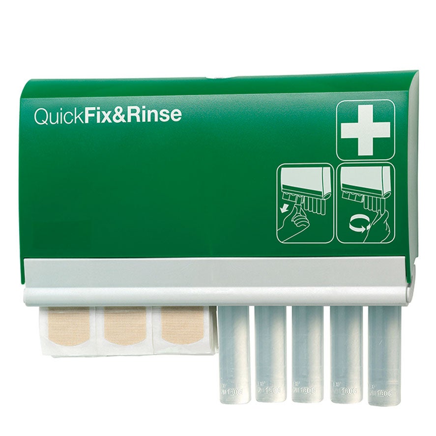 Dispensador de tiritas y lavaojos monodosis
