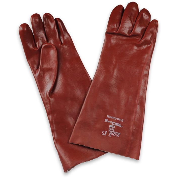 Guante Honeywell PVC rojo (12 pares)