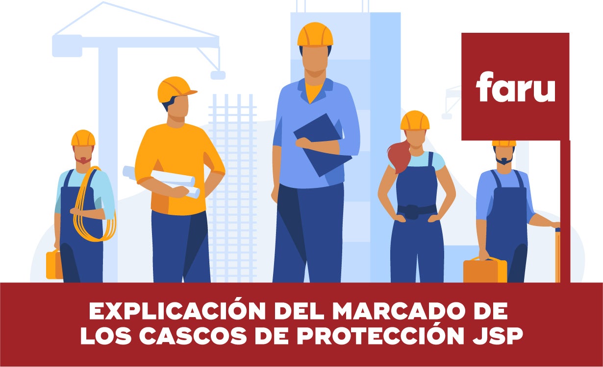 Explicación del marcado de los cascos de protección JSP