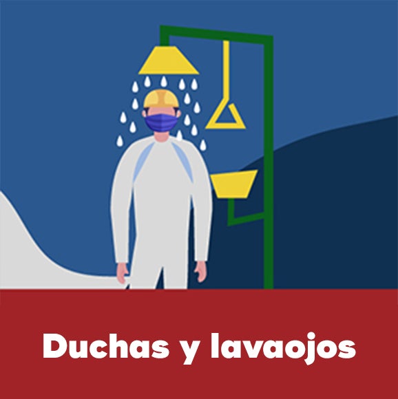 Cómo utilizar duchas y lavaojos de emergencia correctamente