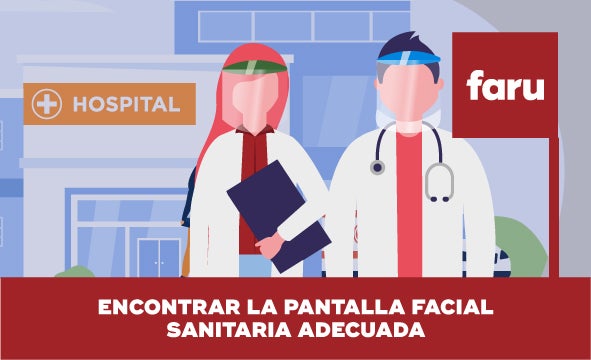 Una pantalla facial sanitaria validada por profesionales